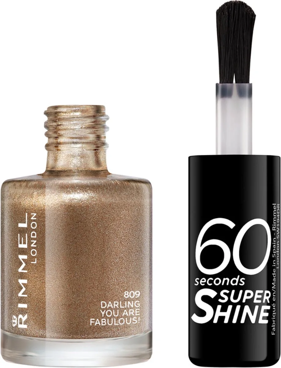 Rimmel 60 Sec Nail Polish Quick D 8 ML by Rimmel London in 809 Darling U R Fab! – product photo