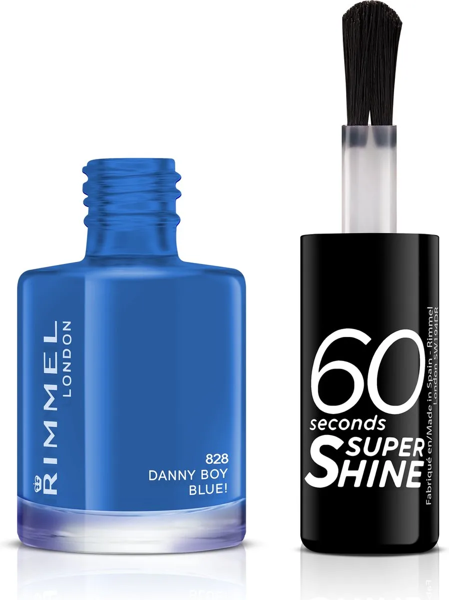 Rimmel 60 Sec Nail Polish Quick D 8 ML by Rimmel London in 828 Danny Boy, Blue! – product photo