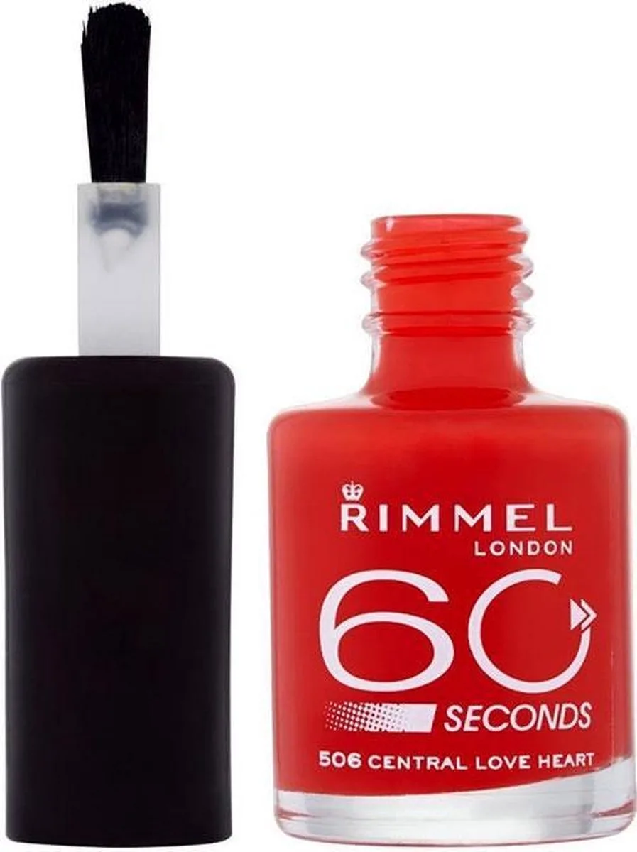 Rimmel 60 seconds finish Nagellak - 510 Euphoria by Rimmel London in Orange, Red – product photo