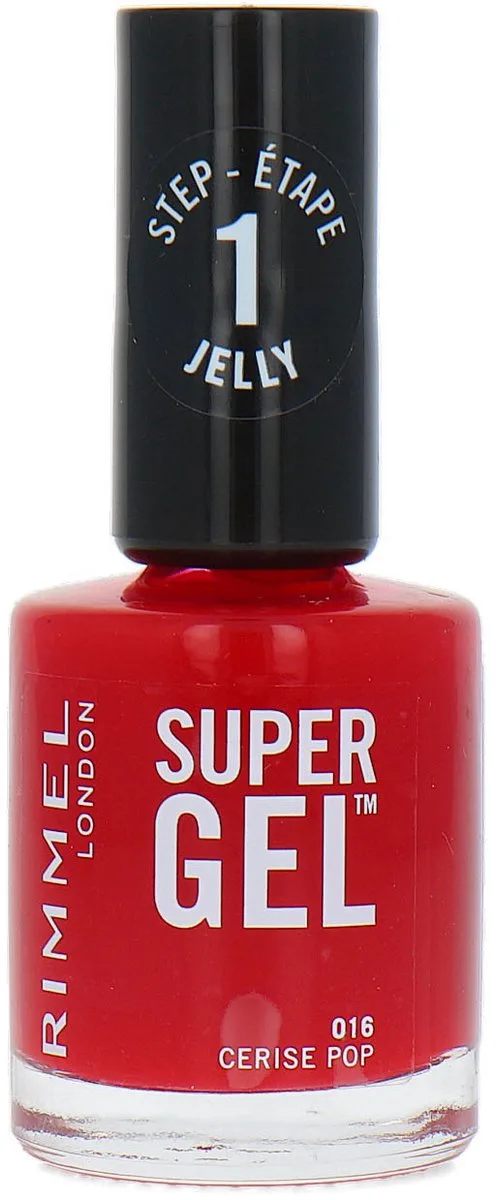 Super Gel Nagellak - 016 by Rimmel London in Cerise Pop – product photo