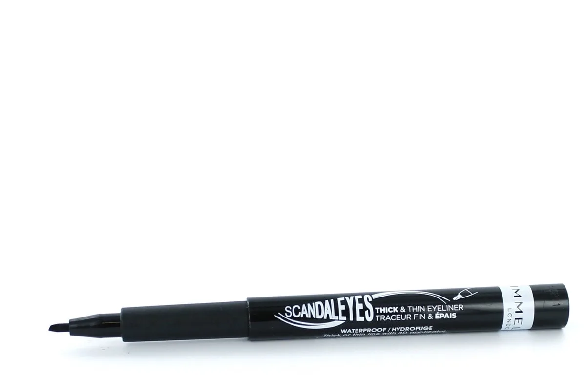 Thin/thick liquid liner - Eyeliner Stift by Rimmel London in Black – product photo