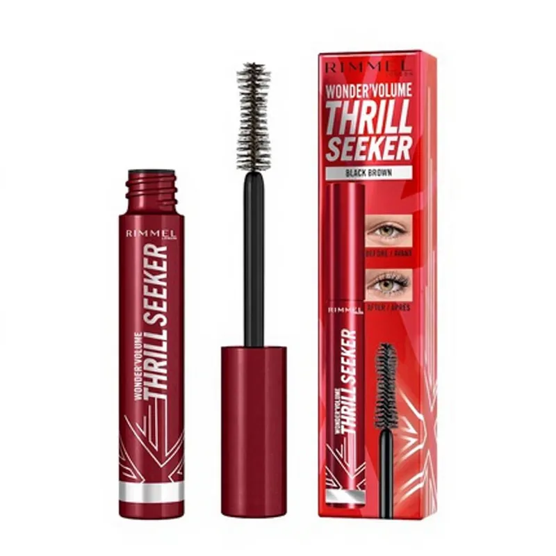 Wonder Volume Thrill Seeker Mascara Schwarzbraun 8ml von Rimmel London – Produktfoto