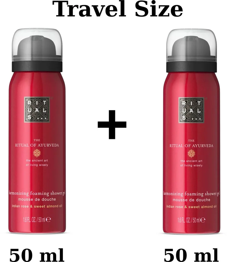 Ayurveda - 2X Travel Size Shower Gel a 50 ml = 100 ml - Douchegels - Doucheschuim de Rituals – photo du produit