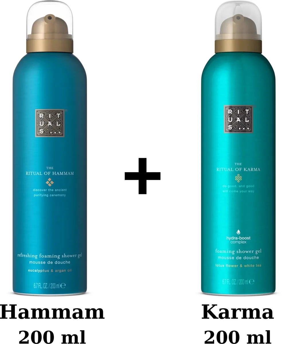 Duo Set - Hammam Shower Gel 200 ml + Karma Shower Gel 200 ml - Douchegel - Doucheschuim by Rituals in 200 ml – product photo