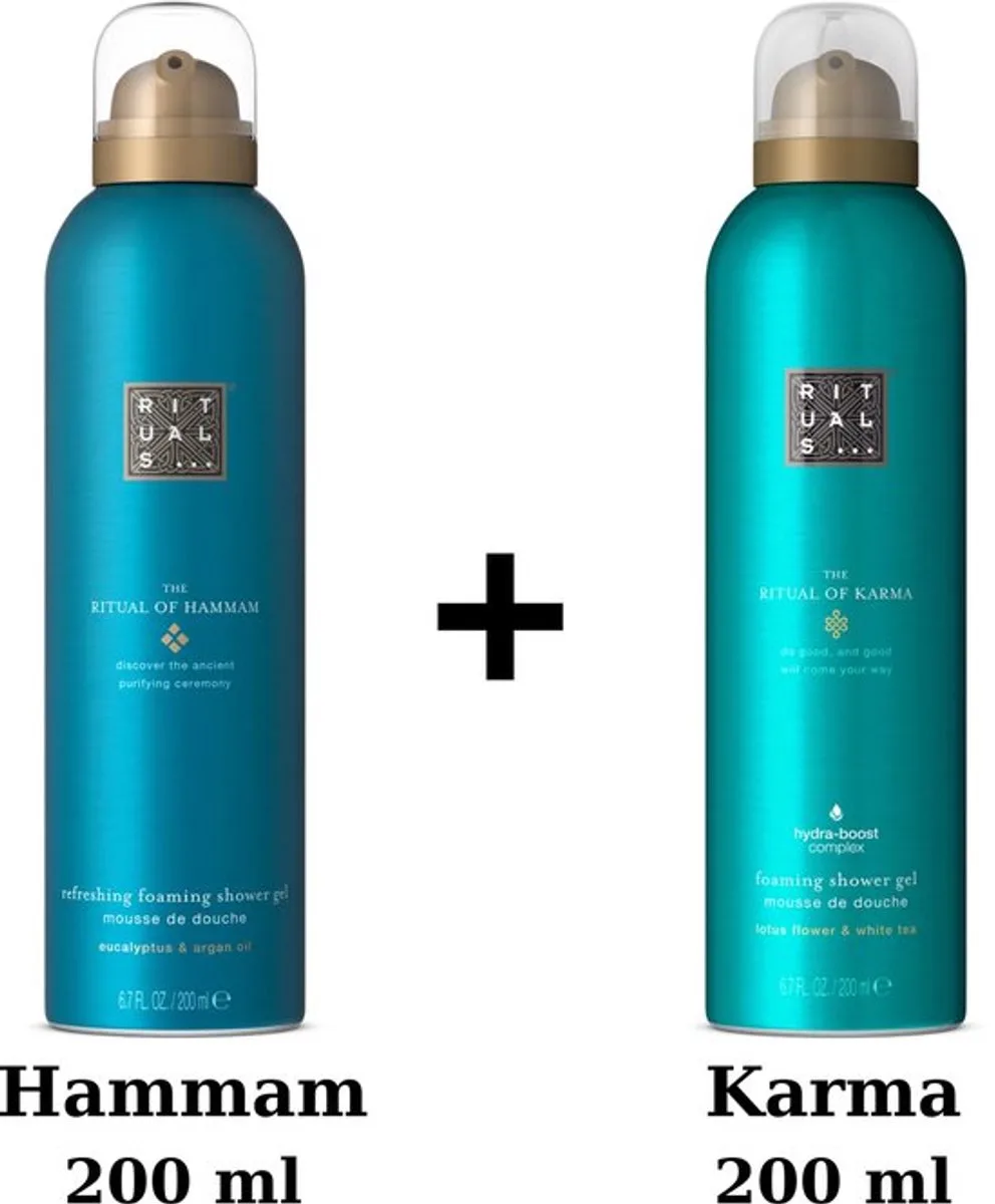 Duo Set - Hammam Shower Gel 200 ml + Karma Shower Gel 200 ml - Douchegel - Doucheschuim by Rituals in 200 ml – product photo