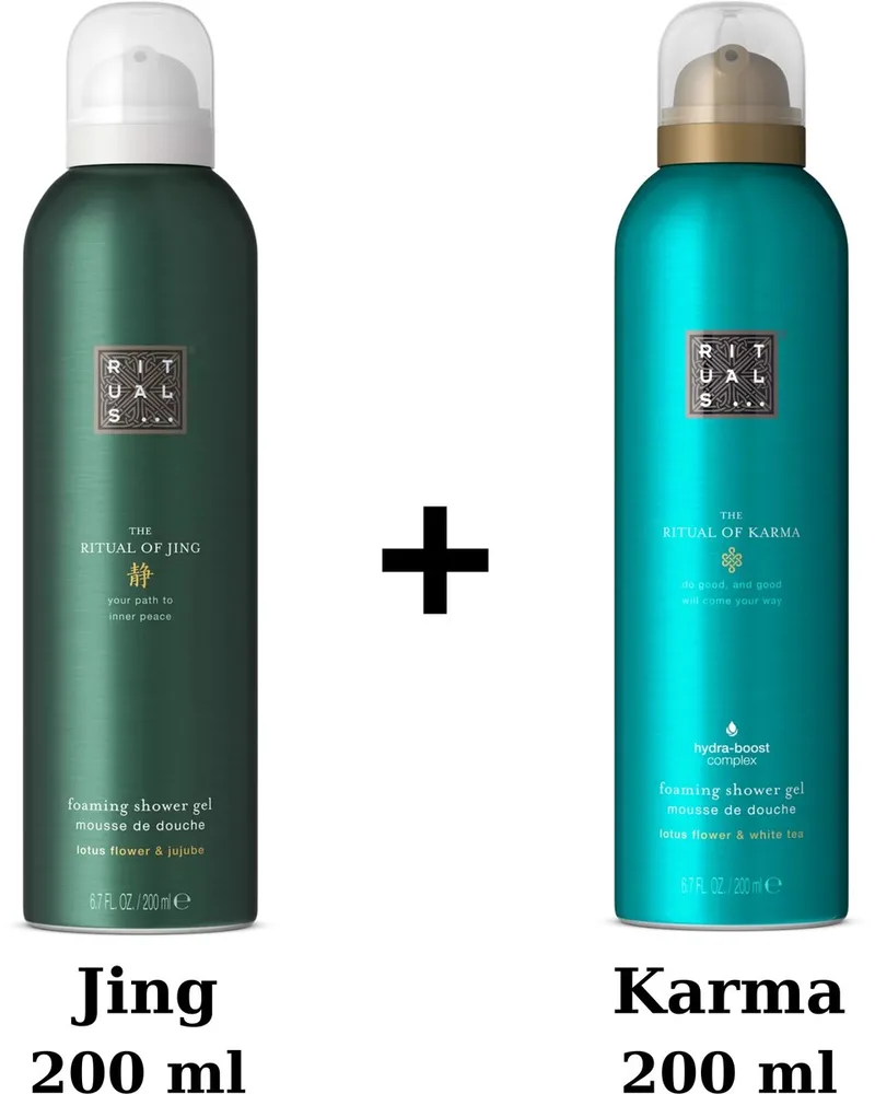 Duo Set - Jing Shower Gel 200 ml + Karma Shower Gel 200 ml - Douchegel - Doucheschuim fra Rituals i 200 ml – produktbillede