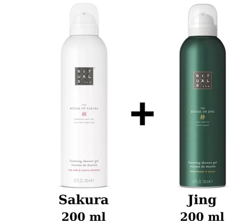 Duo Set - Sakura Shower Gel 200 ml + Jing Shower Gel 200 ml - Douchegel - Doucheschuim fra Rituals i 200 ml – produktbillede