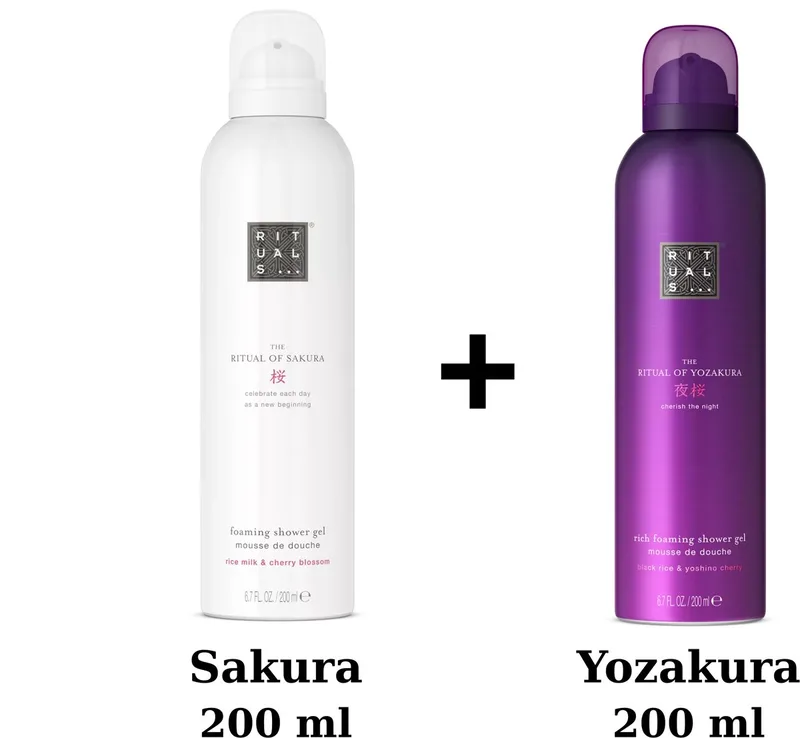 Duo Set - Sakura Shower Gel 200 ml + Yozakura Shower Gel 200 ml - Douchegels - Doucheschuim de Rituals en 200 ml – photo du produit