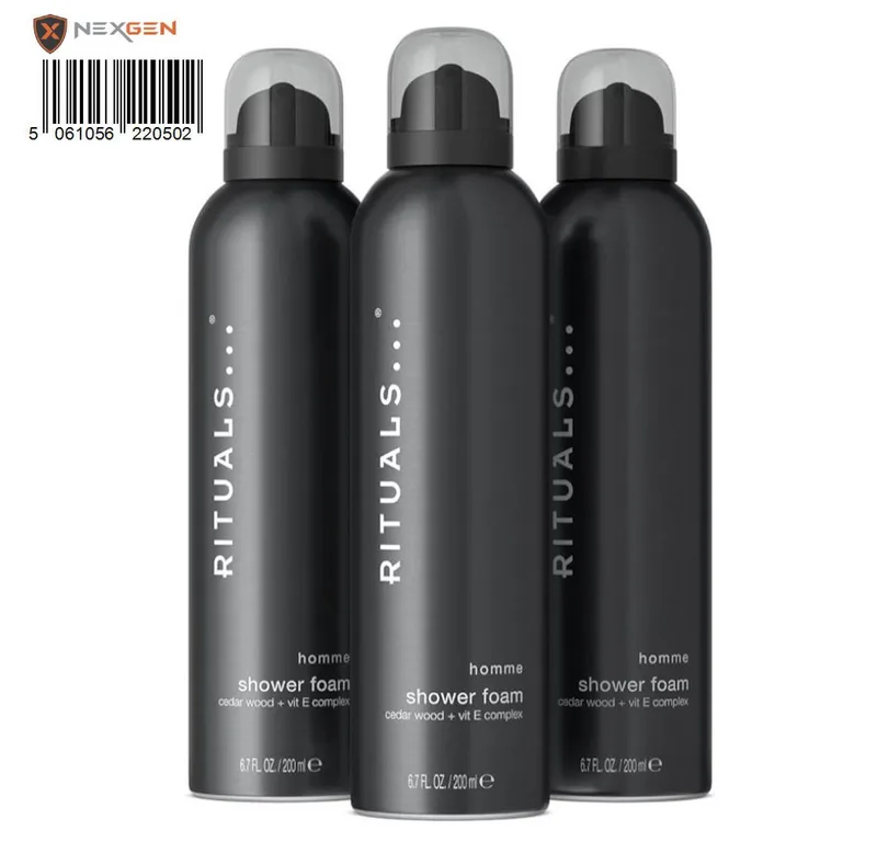 Duschgel RITUALS Homme Vorteilspack: 3 x Duschgel mit Zedernholz und Vitamin E de Rituals – photo du produit