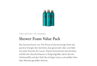 Duschgel RITUALS The Ritual of Karma Vorteilspack mit 3 x Duschschaum van Rituals – productfoto 3 van 5