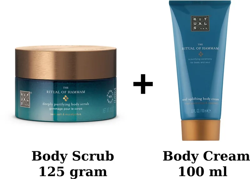 Hammam - Duo Set - Body Cream + Body Scrub 125 gram von Rituals in 100 ml – Produktfoto