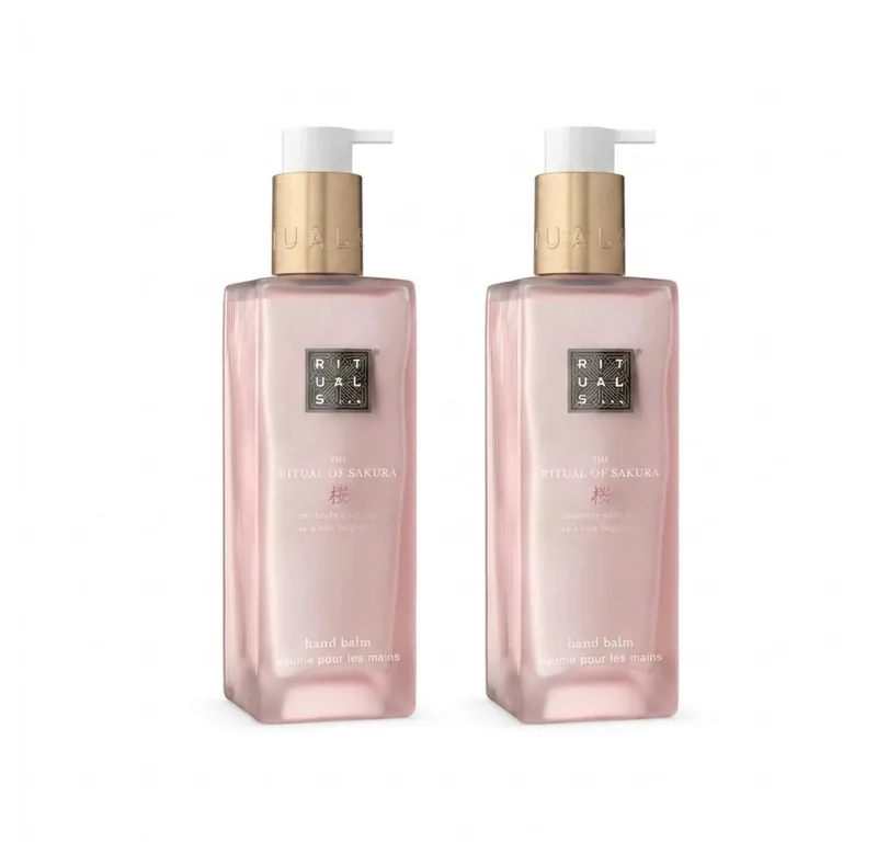 Handbalsam RITUALS The Ritual of Sakura Hand Balm 2er Set, 1-tlg., Praktisches 2er Set für die regelmäßige Handpflege från Rituals i Vit – produktbild