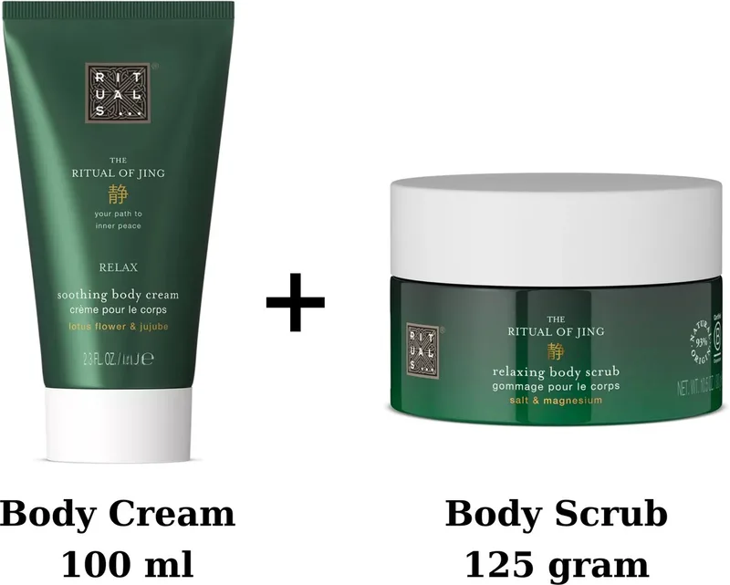 Jing - Duo Set - Body Cream + Body Scrub 125 gram fra Rituals i 100 ml – produktbillede