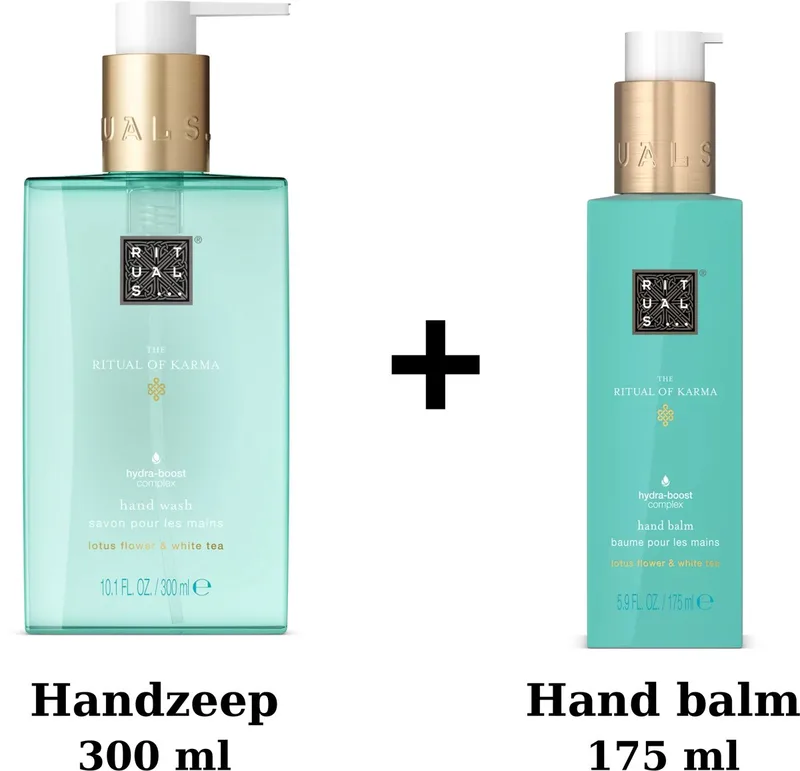 Karma - Hand Wash Set - Handzeep 300 ml + Hand Balm 175 ml von Rituals – Produktfoto