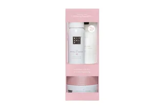Körpercreme Rituals The Ritual of Sakura Mini-Set Körper & Bad, 3-tlg., Duschschaum, Body Cream & Zuckerpeeling mit Kirschblüte von Rituals – Produktfoto 1 von 2