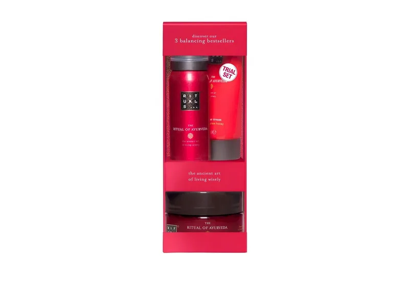 Körpercreme The Ritual of Ayurveda Try Me Set – 3-teilig, 3-tlg., Duschschaum, Körperpeeling & Body Cream im Geschenkset de Rituals – photo du produit 3 sur 5