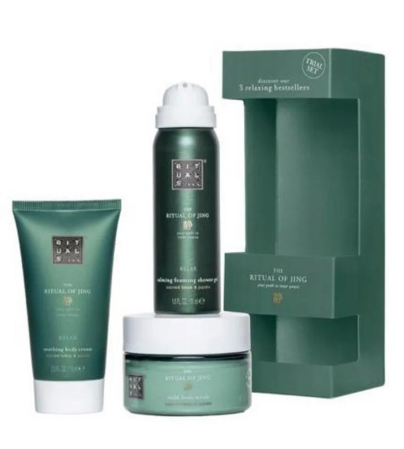 Körpercreme The Ritual of Jing Body Care Geschenkset – 3-teilig, 3-tlg., Shower Gel, Body Scrub & Body Cream im Geschenkset by Rituals – product photo 1 of 2