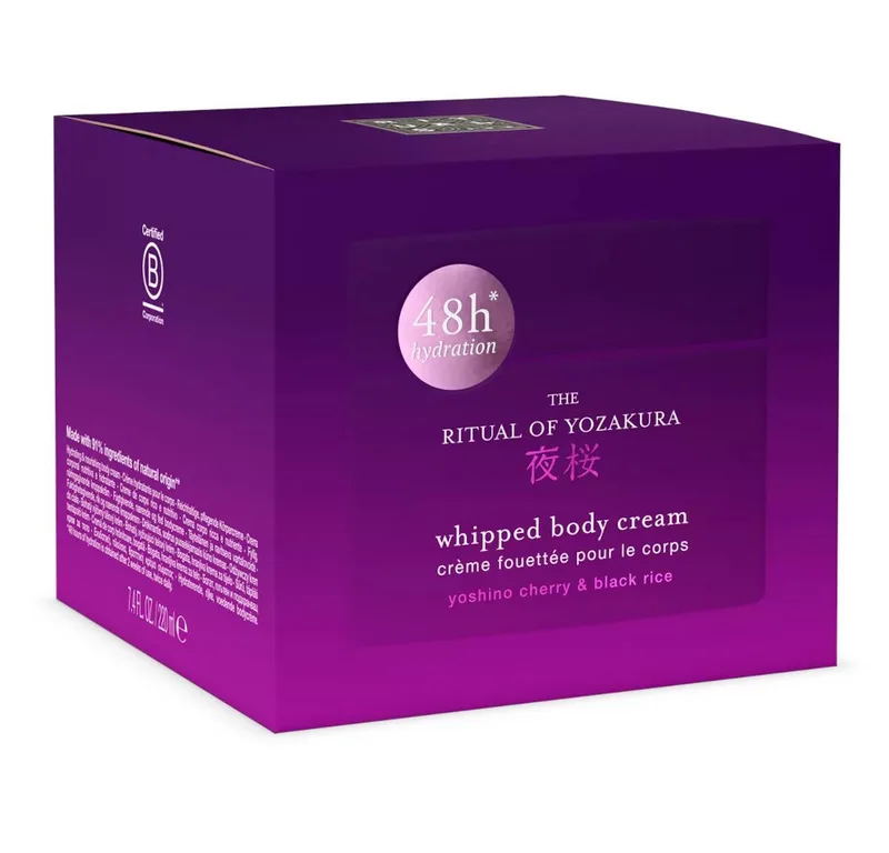 Körpercreme The Ritual of Yozakura Whipped Body Cream – Glas, 1-tlg., Whipped Body Cream – 48 h Feuchtigkeit, Kirsche & Reis, Nachfüllbar van Rituals in 220 ml – productfoto 2 van 5