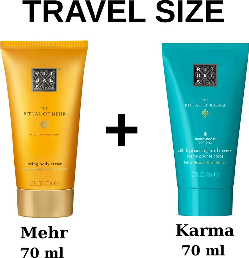 Mehr Body Cream 70 ml + Karma Body Cream 70 ml fra Rituals i 70 ml – produktbillede