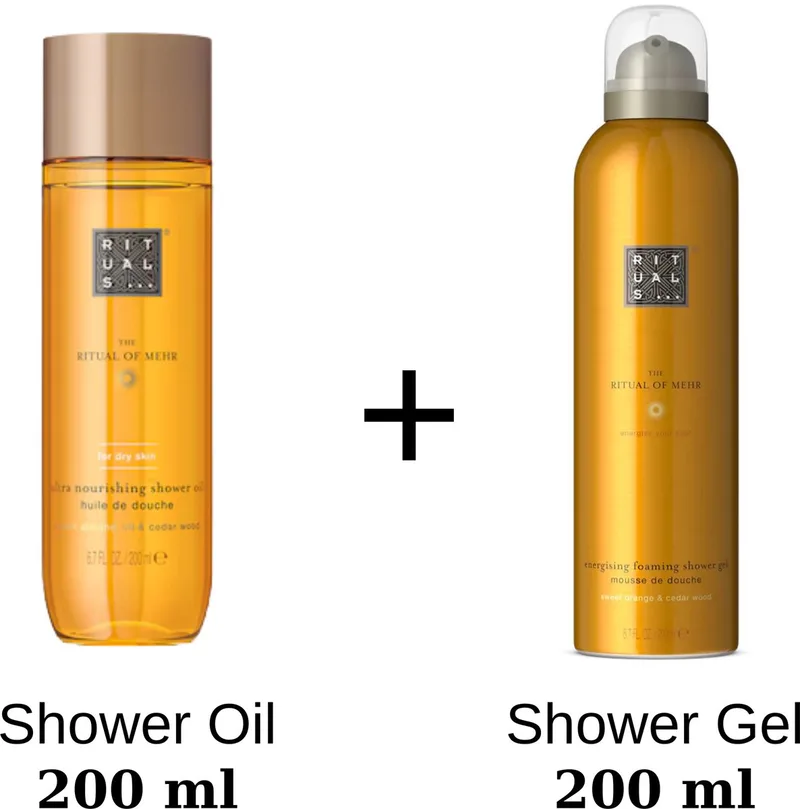 Mehr - Duo set - Shower Gel 200 ml + Shower Oil 200 ml von Rituals in 200 ml – Produktfoto