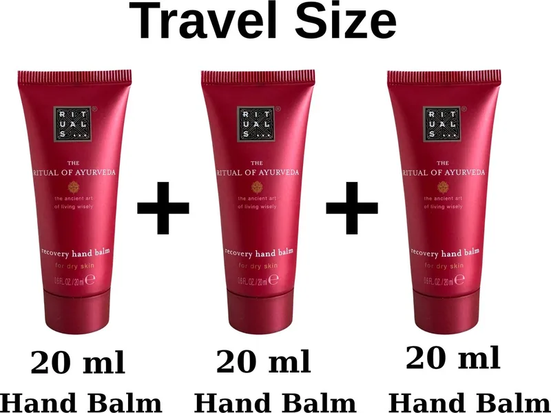 of Ayurveda - 3X Hand Balm Hand Cream Travel Size a 20 ml = 60 ml + Gift Bag fra Rituals – produktbillede