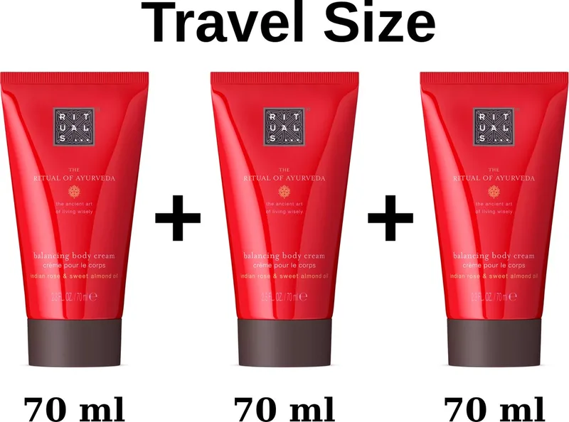 of Ayurveda - Travel Body Cream 3 x 70 ml = total fra Rituals i 210 ml – produktbillede