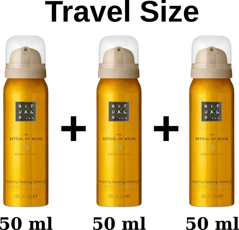 of Mehr- Travel Foaming Shower Gel 50 ml x 3 = 150 ml fra Rituals – produktbillede