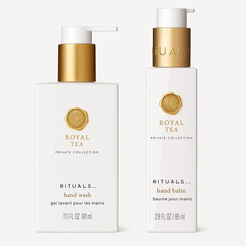 of Royal Tea - MINI Kitchen Hand Wash Set MINI - Hand Wash 110 ml - Hand Balm 85 ml von Rituals – Produktfoto