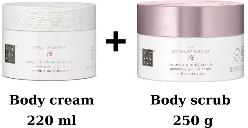 of Sakura - Combi Set: Body Cream + Body Scrub 250 gr von Rituals in 220 ml – Produktfoto