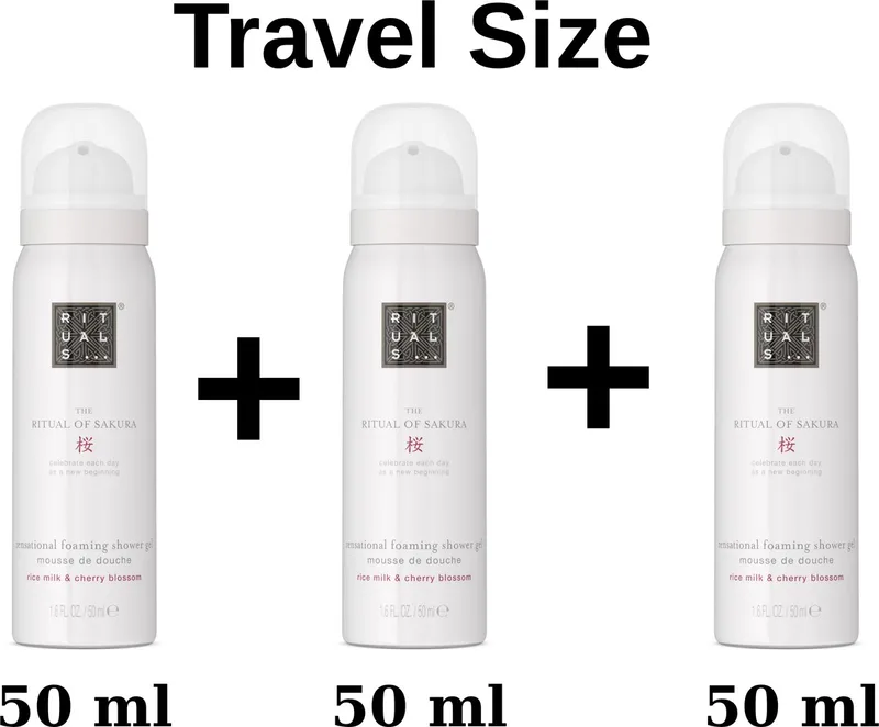 of Sakura -Travel mini Foaming shower gel 50 ml x 3 = 150 ml - Doucheschuim 3 x 50 ml = 150 ml von Rituals – Produktfoto