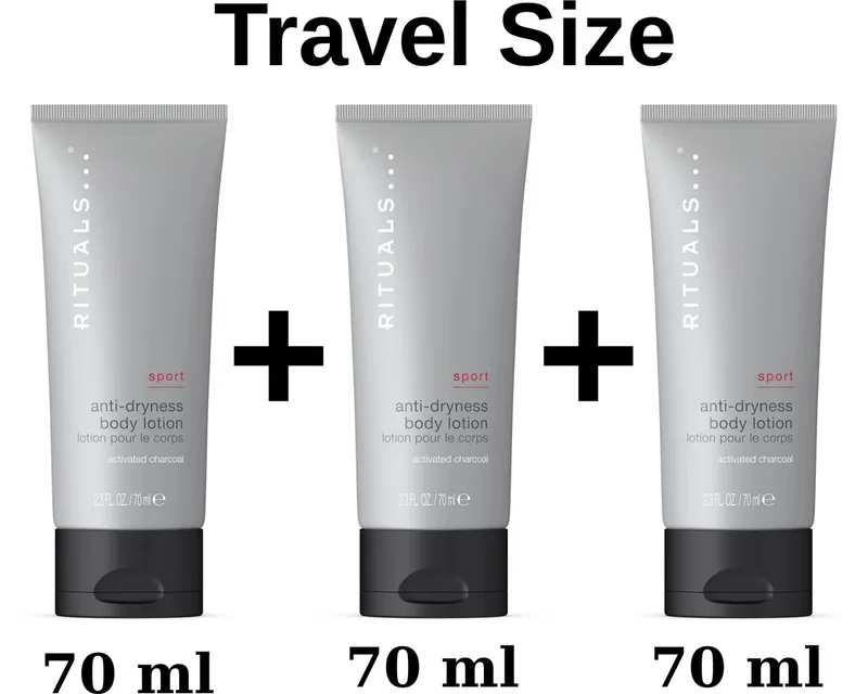 of Sport - 3 X Travel Body Lotion a 70 ml = 210 ml Anti Dryness van Rituals – productfoto