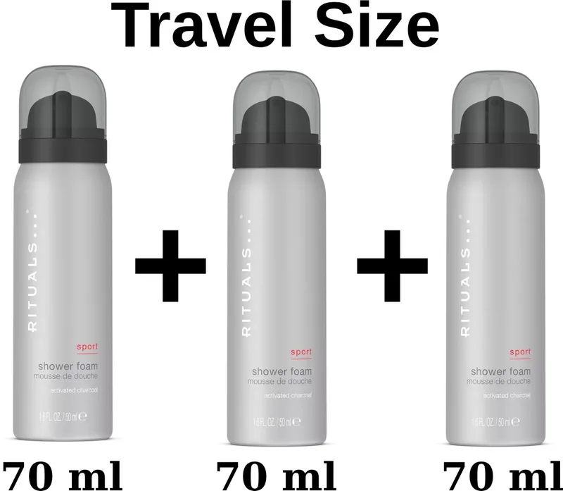 of Sport - 3 X Travel Shower Foam a 50 ml = 150 ml - Mini Doucheschuim von Rituals – Produktfoto