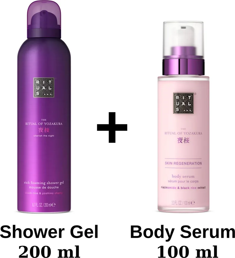 of Yozakura - Duo Set - Body Serum 100 ml + Shower Gel 200 ml fra Rituals – produktbillede