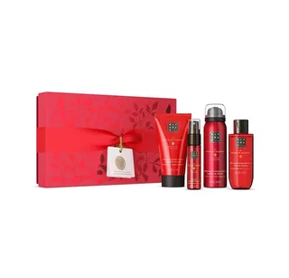 Pflege-Geschenkset Luxus-Pflegeset Limited Edition Ayurveda Geschenkset S 2025, 4-tlg., 4-teiliges Pflegeset mit Duschschaum, Body Cream, Öl & Peeling fra Rituals – produktbillede 1 af 4