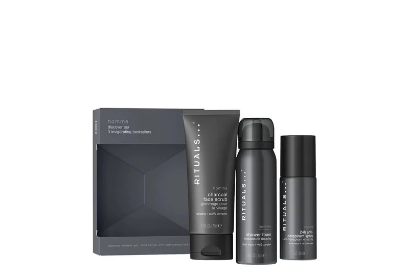 Pflege-Geschenkset Rituals Homme Collection Trial Set, 3-tlg., Pflegeset mit Showergel, Rasurpflege & Duft – ideal zum Testen by Rituals – product photo 3 of 3