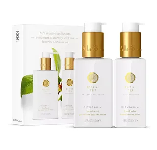 Pflege-Geschenkset Rituals Kitchen Set Royal Tea – Handbalsam & Handseife, 2-tlg., Handbalsam & Handseife mit grünem Tee & Feige für Ihre Küche von Rituals – Produktfoto 1 von 2