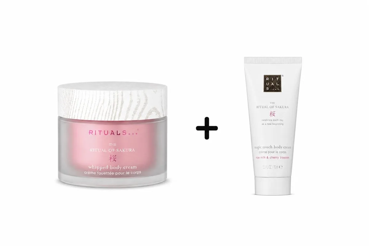 Ritual of Sakura Body Cream Set – 220 ml + 70 ml by Rituals – product photo