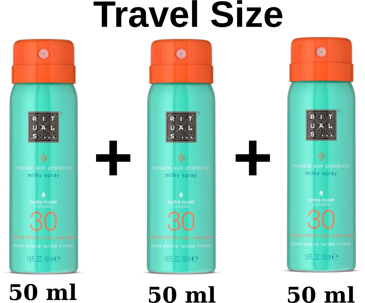 Rituals- 3 x Sun Protection 50 ml x3 = 150 ml - Milky Spray 50 ml , 30 SPF by Rituals – product photo