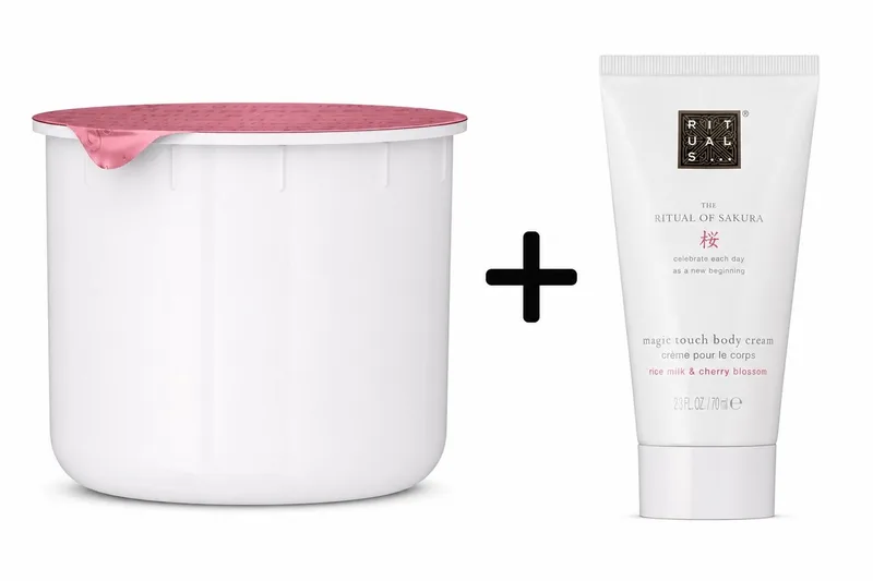 Sakura Body Cream Bundle – 220 ml Refill + 70 ml by Rituals – product photo