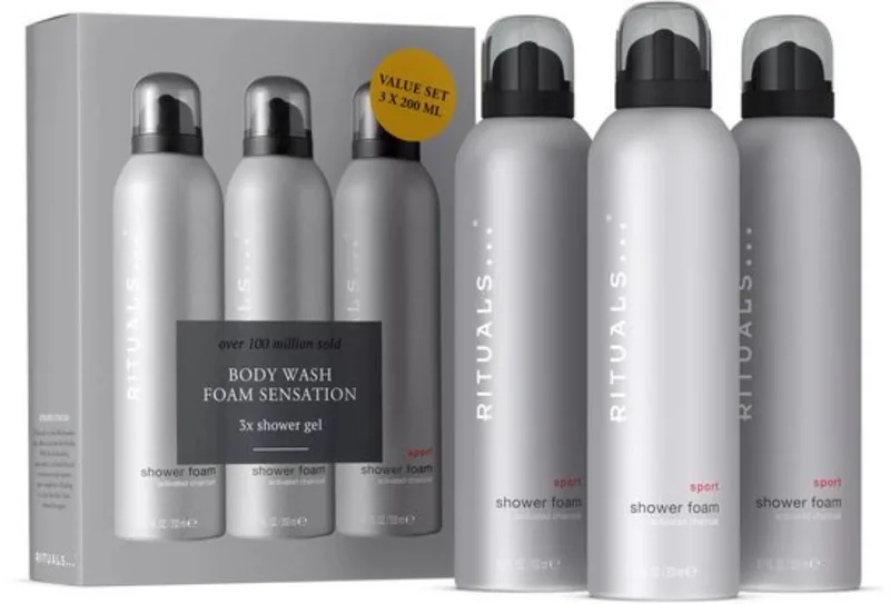 Shower Foam Value Pack - 3X 200 ml = 600 ml - 3X Douchegel a 200 ml = 600 ml - Doucheschuim - Shower Gel fra Rituals – produktbillede