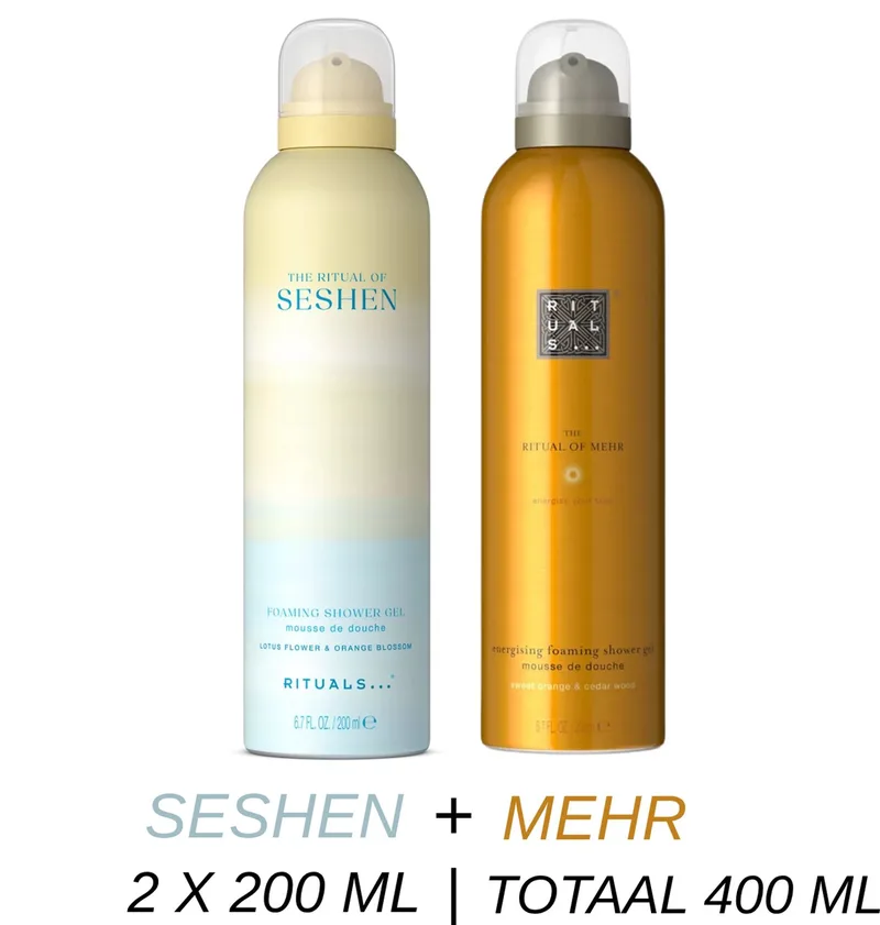 Shower Gel Duo Set - Seshen Shower Gel 200 ml + Mehr Shower Gel 200 ml - 2 x 200 ml = 400 ml - Douchegel - Doucheschuim by Rituals – product photo