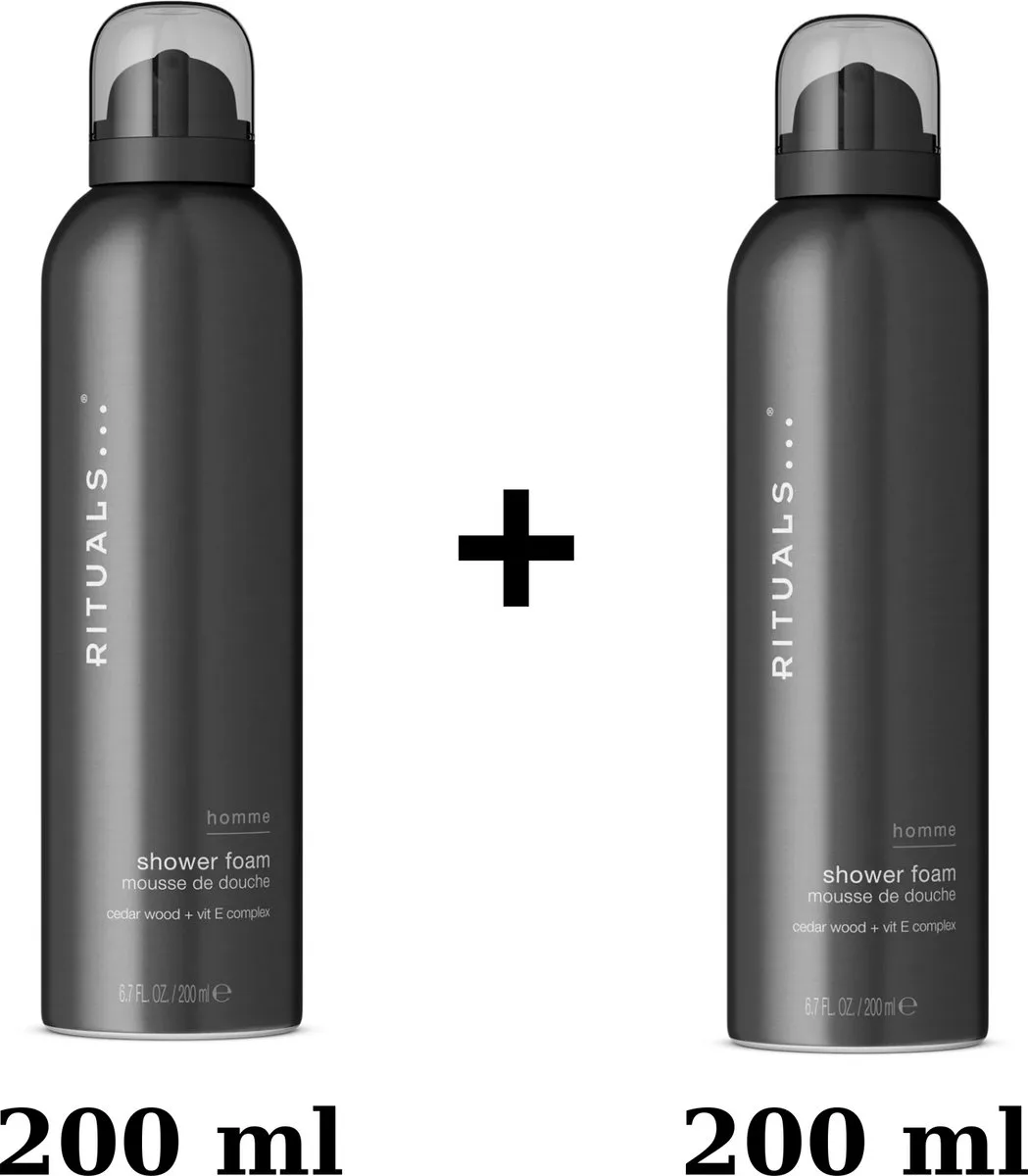 The Ritual of Homme Shower Foam - Doucheschuim - 2 x 200 ml by Rituals – product photo