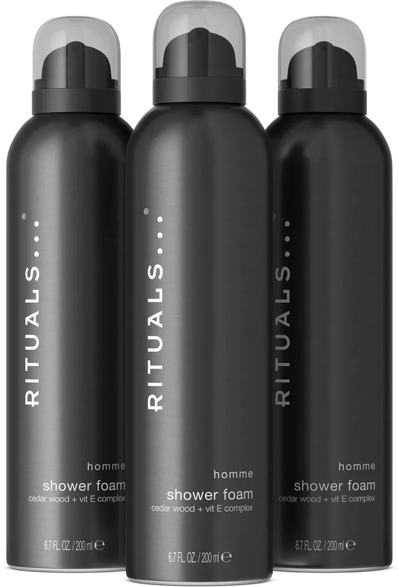 The Ritual of Homme Shower Foam - Doucheschuim - 3 x 200 ml by Rituals – product photo