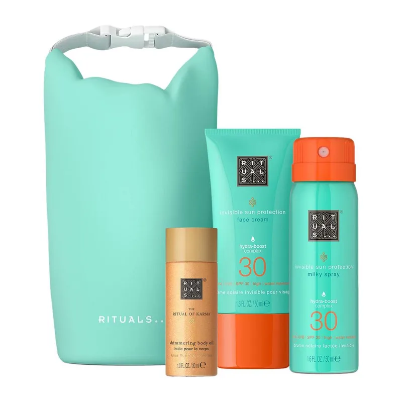 The Ritual of Karma Sun Trial Set = Shimmering Body Oil 30 ml + Sun Protection Face Cream SPF 30 50 ml + Sun Protection Milky Spray 30 50 ml by Rituals – product photo 3 of 3