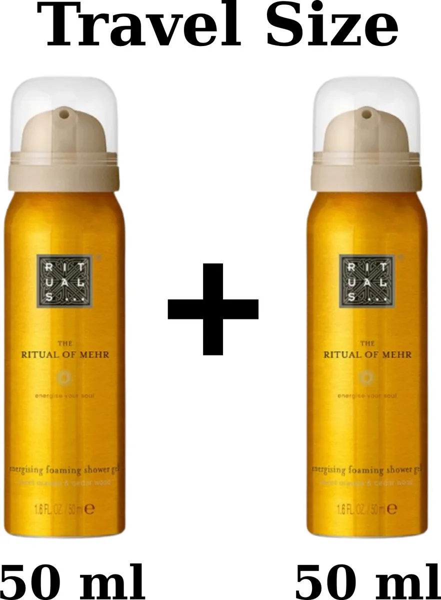 The Ritual of Mehr Foaming Shower Gel - Douchegel - 2 x 50 ml - Reisverpakking by Rituals – product photo