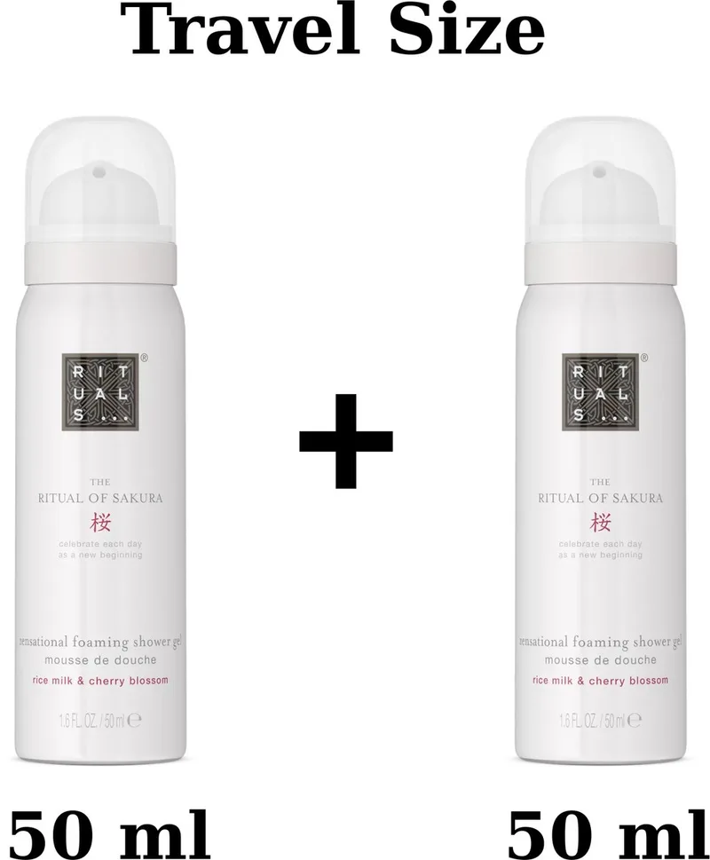 The Ritual of Sakura Travel Foaming Shower Gel - Douchegel - 2 x 50 ml by Rituals – product photo