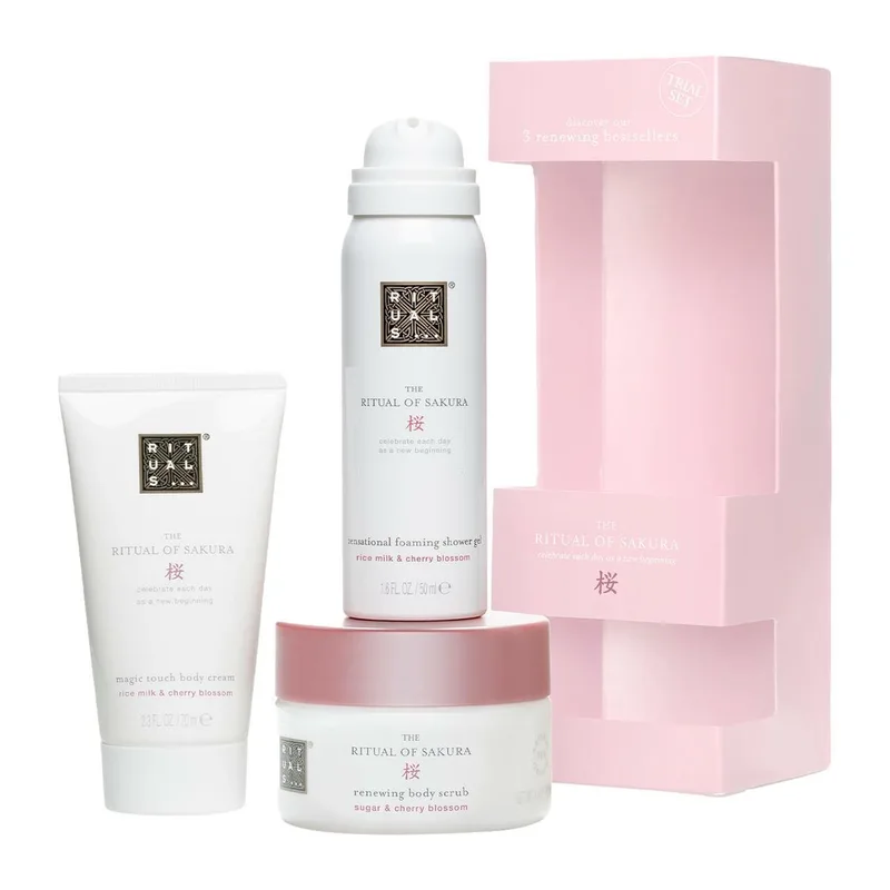 The Ritual of Sakura Try Me Set = Shower 50 ml + Scrub 125 g + Cream 70 ml von Rituals – Produktfoto 2 von 2