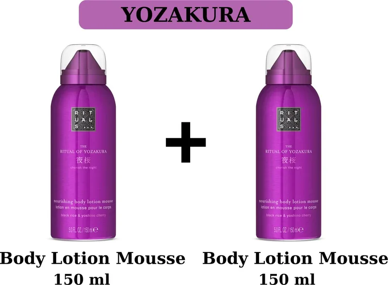 Yozakura - 2X Body Lotion Mousse 150 ml - 2X 150 ml = 300 ml fra Rituals – produktbillede