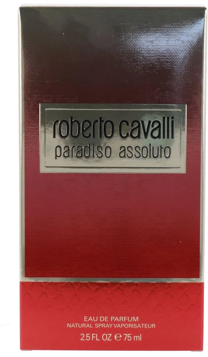 Paradiso Assoluto Eau de Parfum de Roberto Cavalli en 75 ml – photo du produit