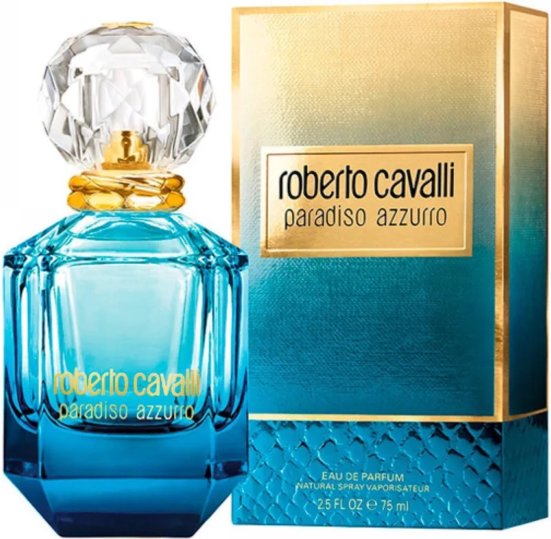 paradiso azzuro woman edp spray de Roberto Cavalli en 75 ml – photo du produit